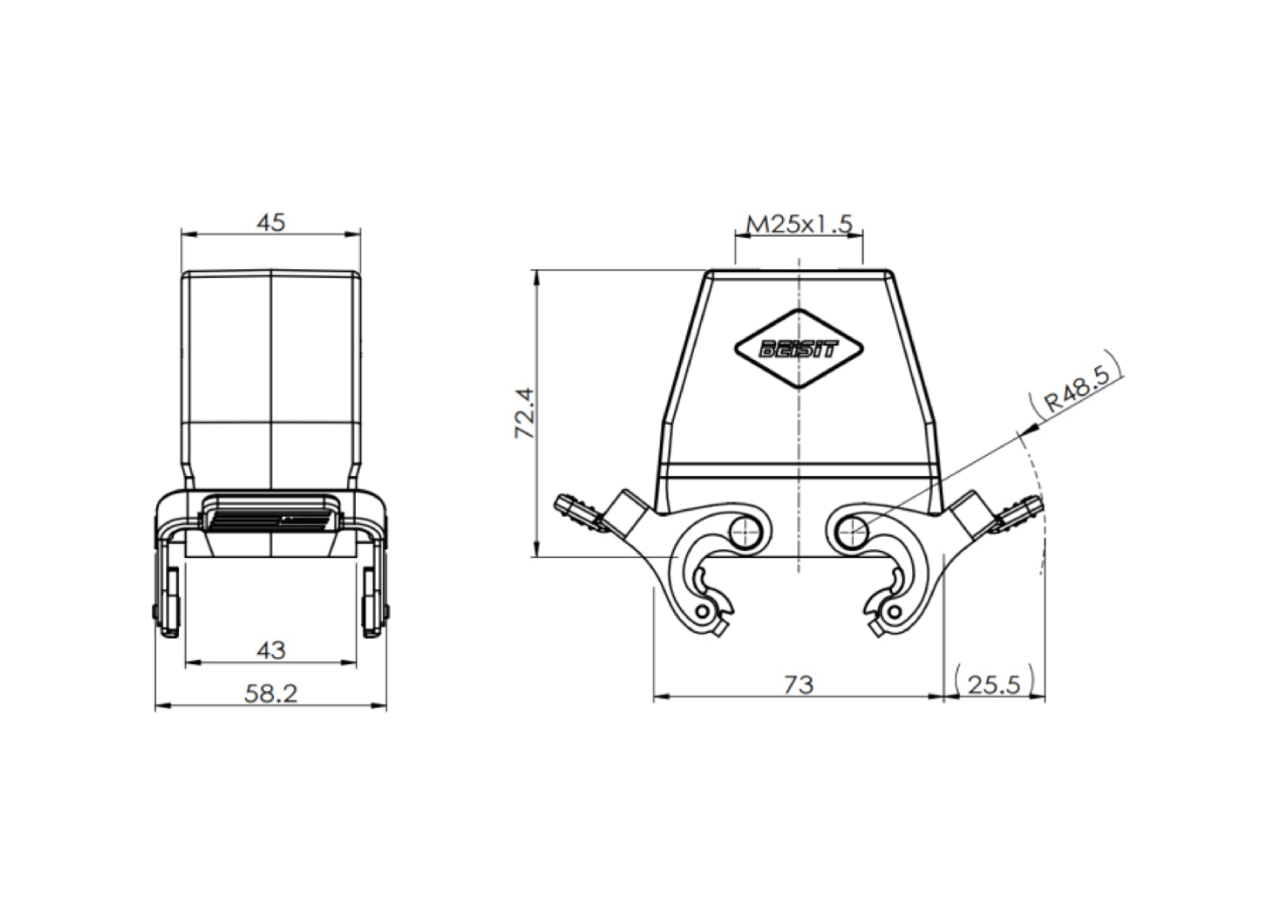H10B-TOH-2LS-M25